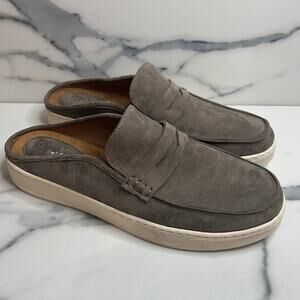 Eurosoft Women's Neutral Faux Suede Comfort Slides Mulan Mules Sz 11 EUC
